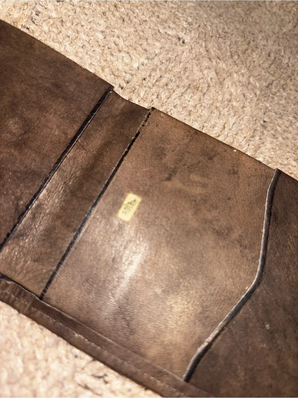 Vintage Rolfs American Classic Brown Leather Bifold Wallet